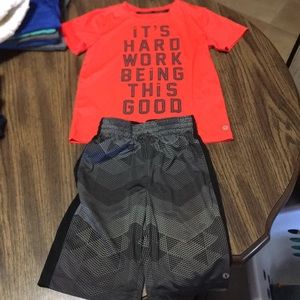 Boys T-shirt and short outfit